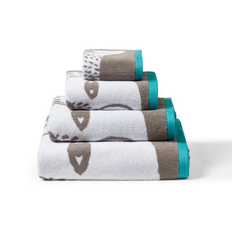 Bear Bath Towel - Grey - Slowood