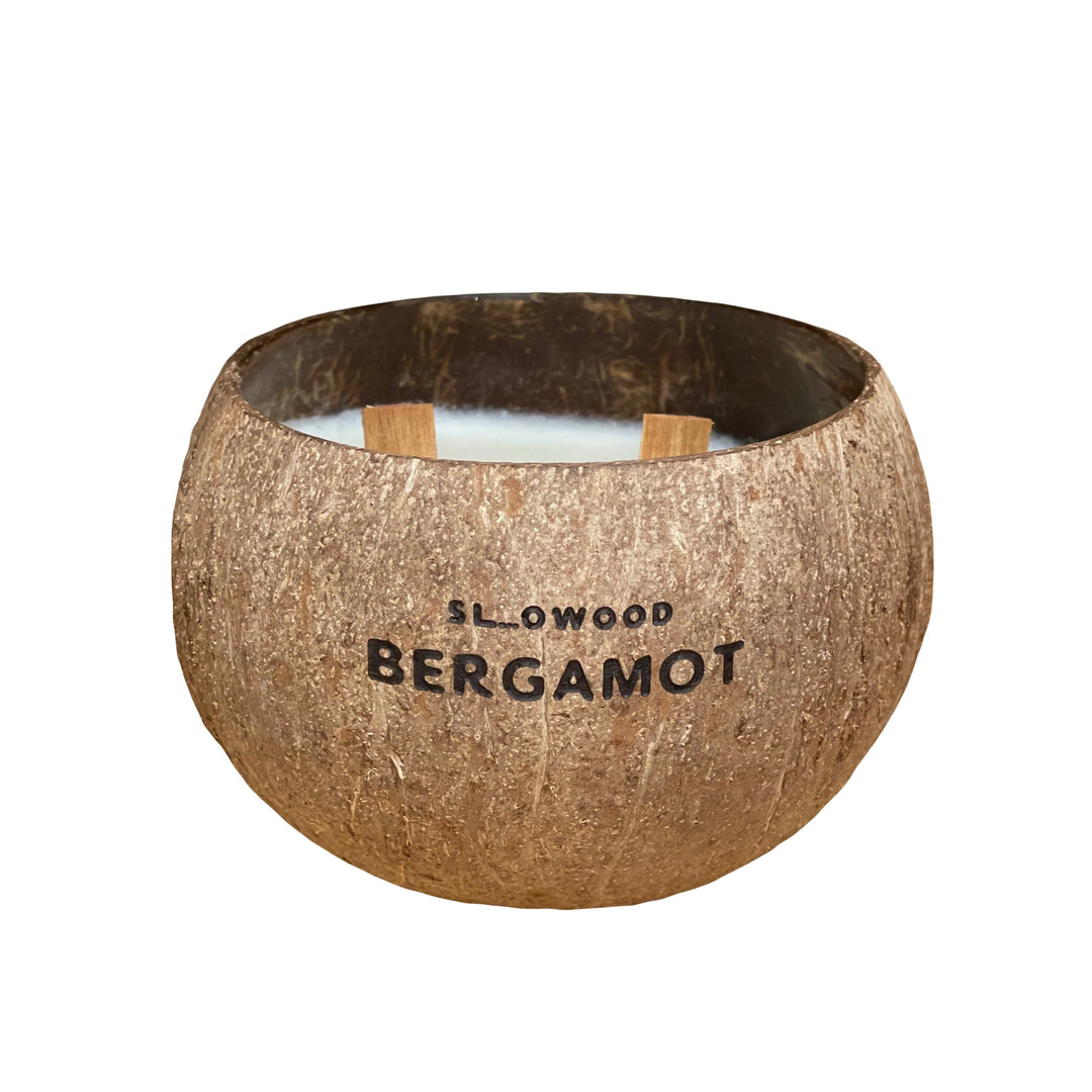 天然精油椰殼蠟燭 300克 - 佛手柑