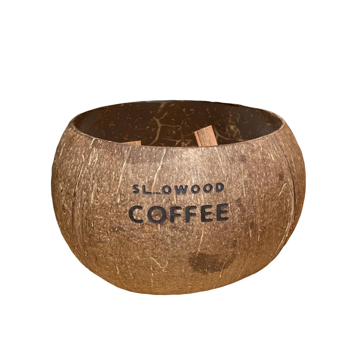 天然精油椰殼蠟燭 300克 - 咖啡