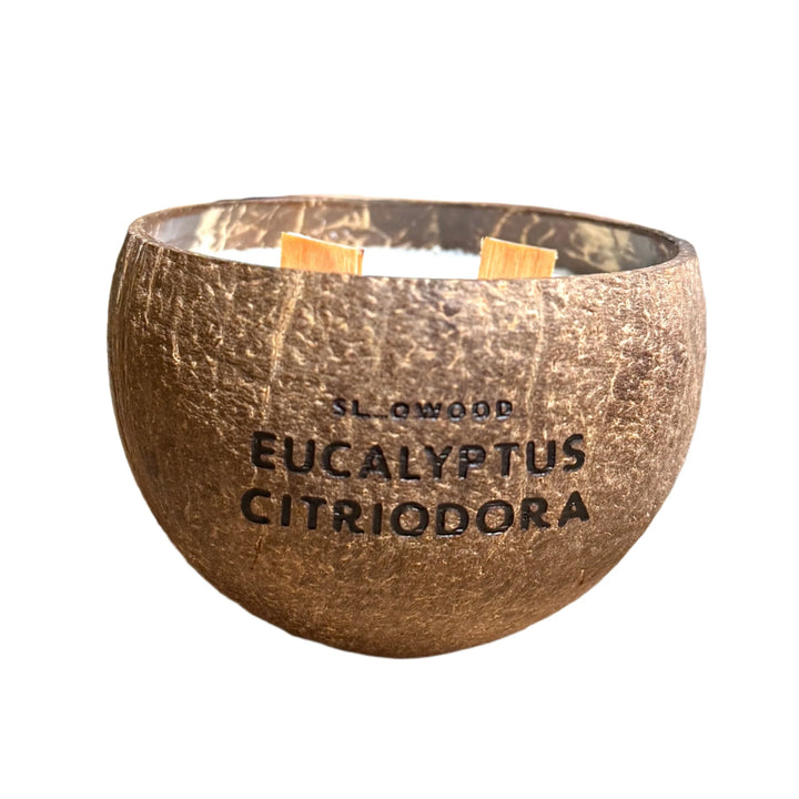 天然精油椰殼蠟燭 300克 - 檸檬桉樹