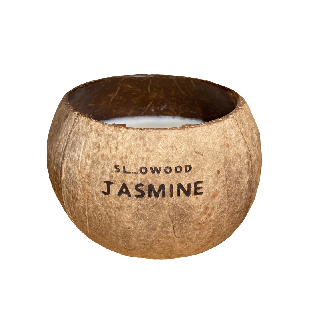 天然精油椰殼蠟燭 300克 - 茉莉花