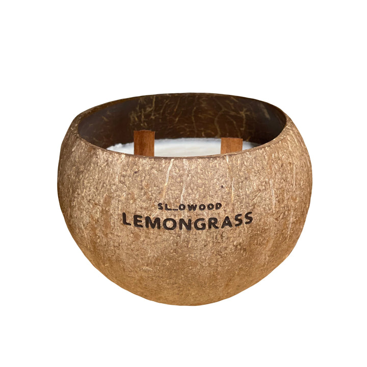 天然精油椰殼蠟燭 300克 - 檸檬草