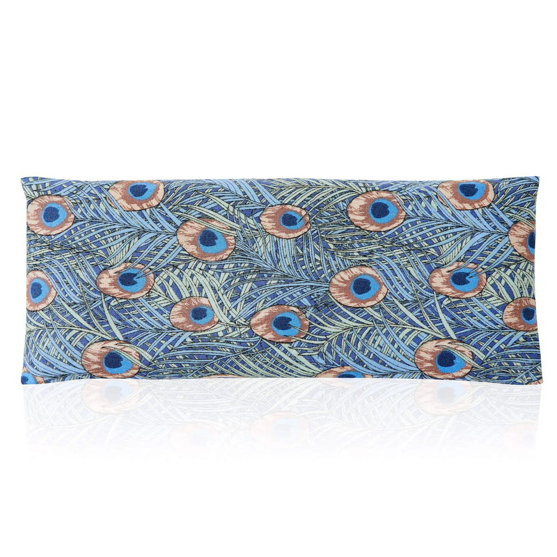 Lavender Relaxation Eye Pillow - Peacock Feathers Pattern - Slowood