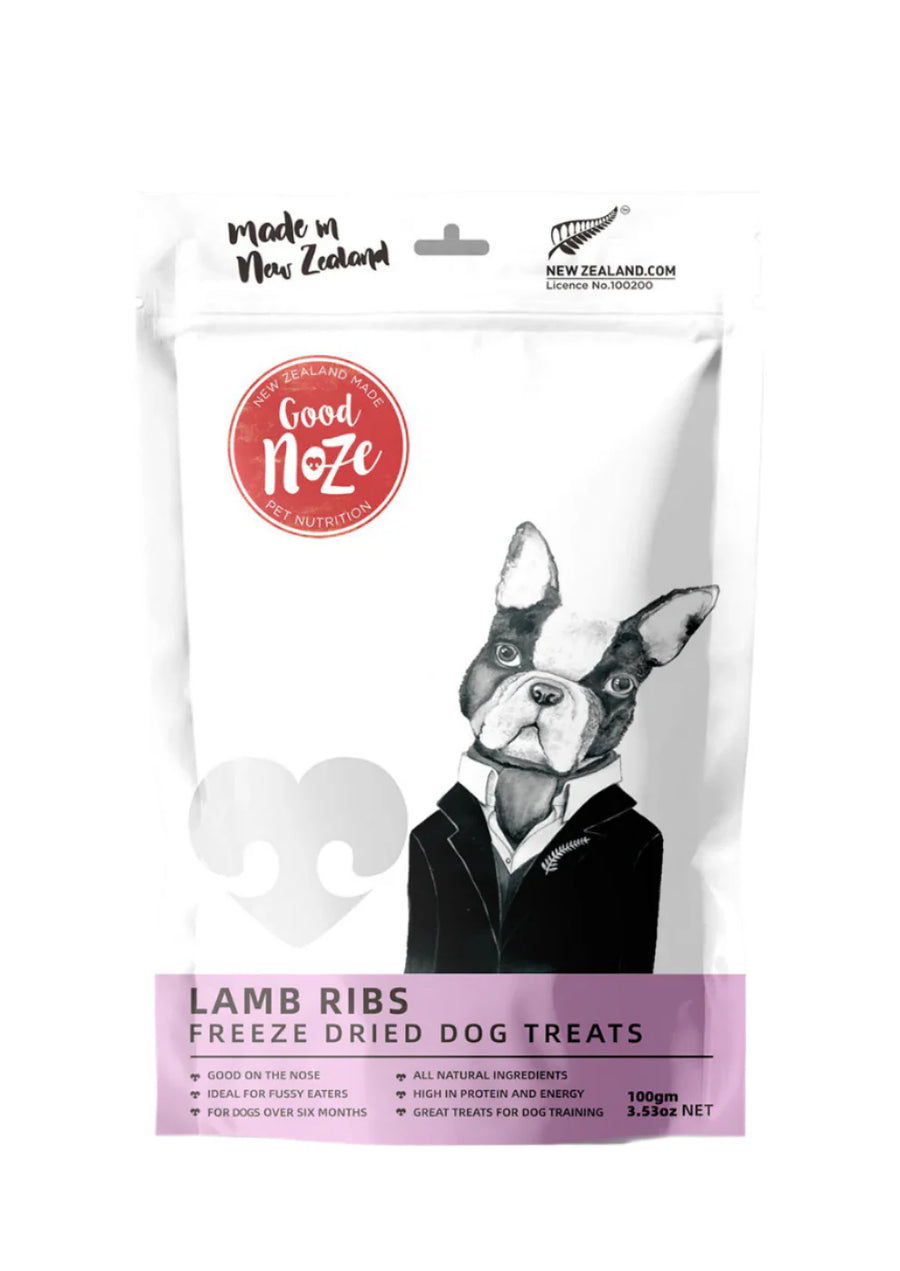 Freeze Dried Treats For Dogs - NZ Lamb Ribs 100g - Slowood