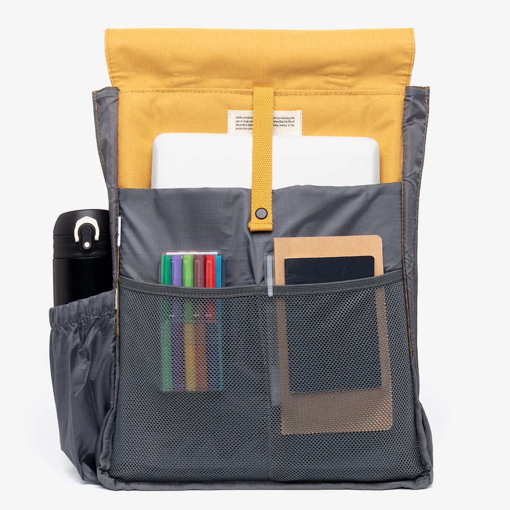 Recycled Handy Backpack - Mustard