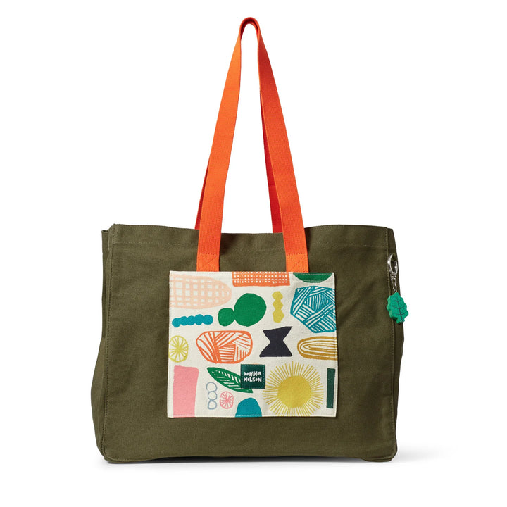 Large Doodle Cotton Shopper