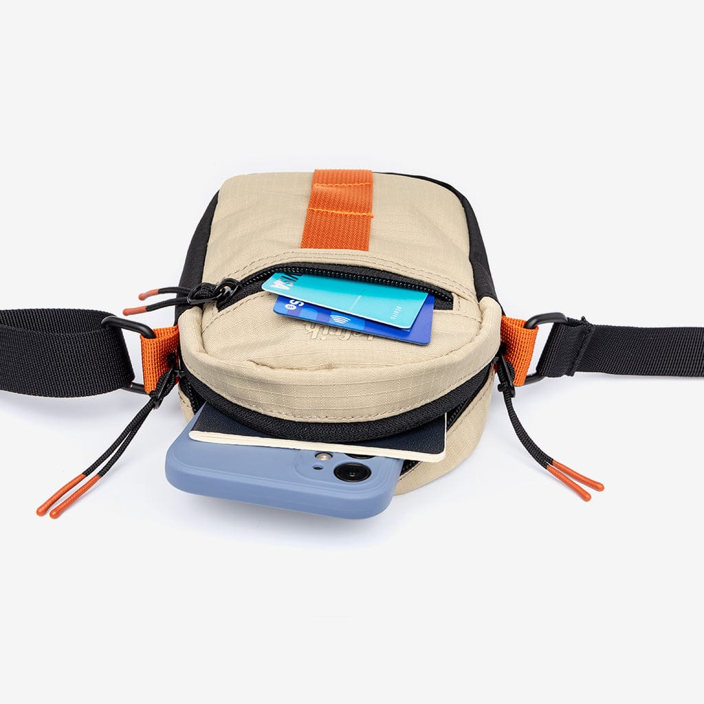 Recycled Jan Ripstop Side Bag - Stone