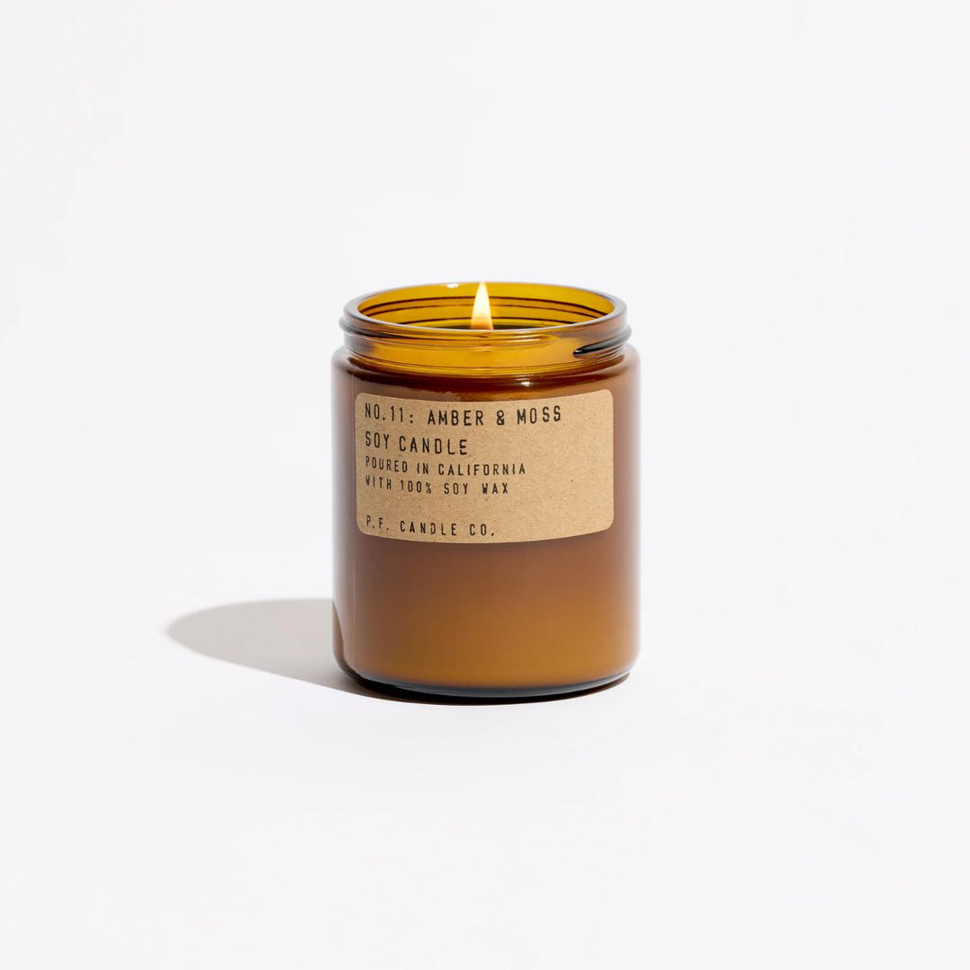 Amber & Moss Soy Candle - Slowood