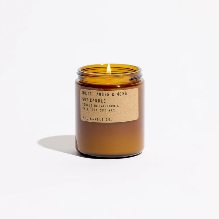 Amber & Moss Soy Candle - Slowood