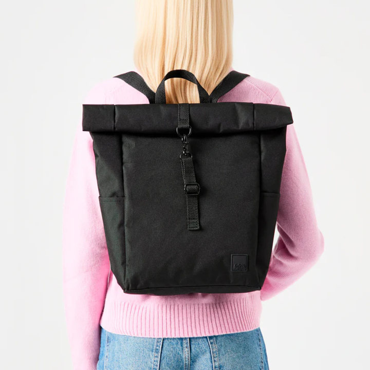 Recycled Roll Mini Backpack - Black