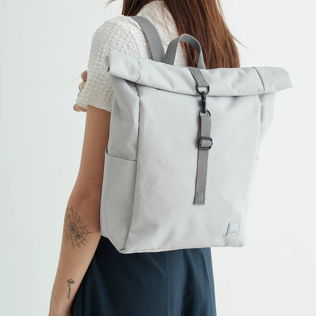 Recycled Roll Mini Backpack - Cool Grey