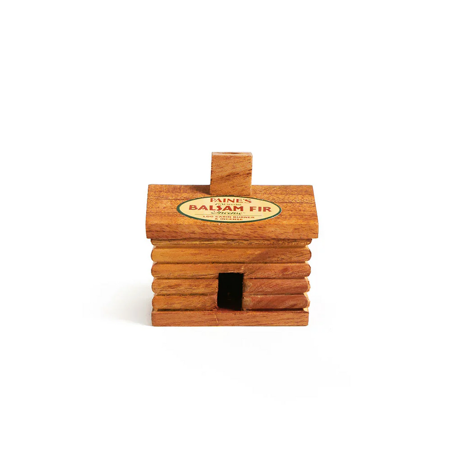 Small Cabin Burner with Balsam Fir Incense - Slowood