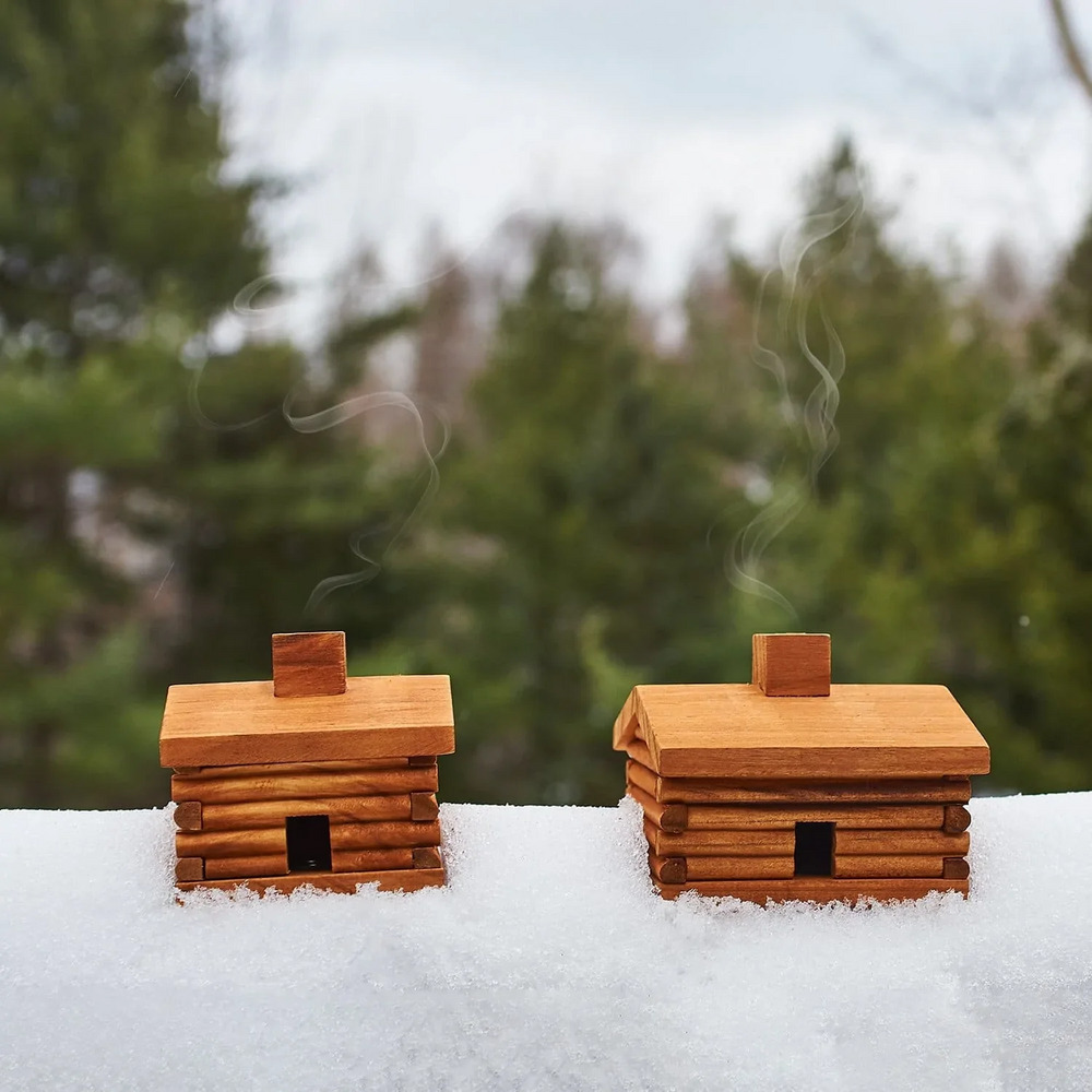 Small Cabin Burner with Balsam Fir Incense - Slowood