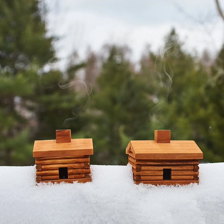 Small Cabin Burner with Balsam Fir Incense - Slowood