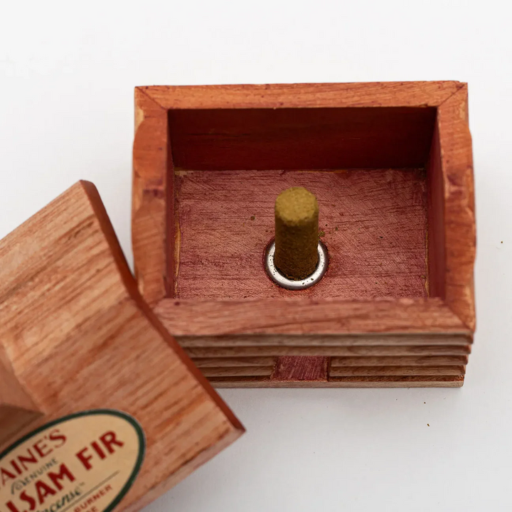 Small Cabin Burner with Balsam Fir Incense - Slowood