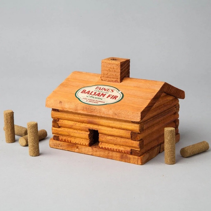 Small Cabin Burner with Balsam Fir Incense - Slowood