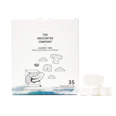 Unscented Co. | Laundry Tabs In A Water-Soluble Pouch 35Tabs - Slowood