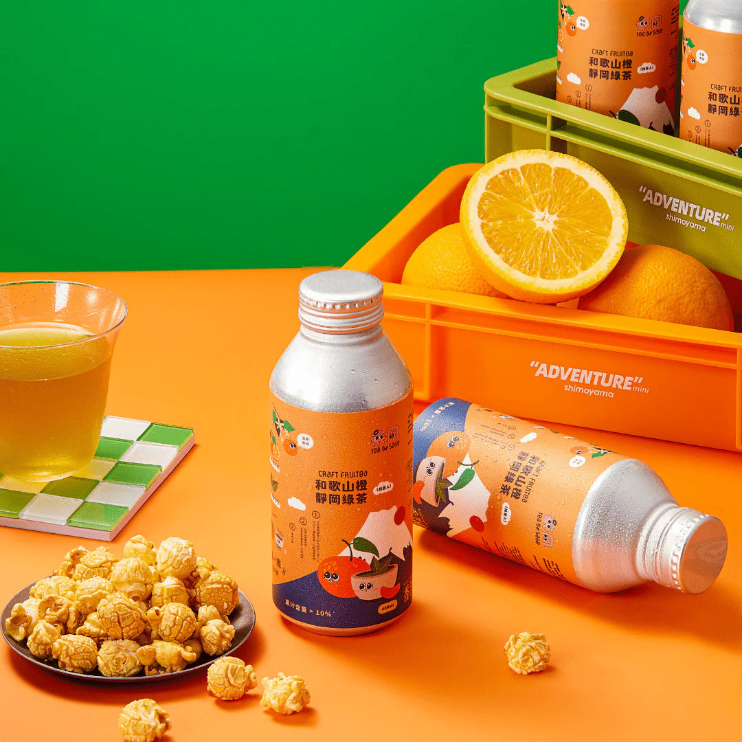 日本和歌山產蜜柑橙綠茶 400 毫升
