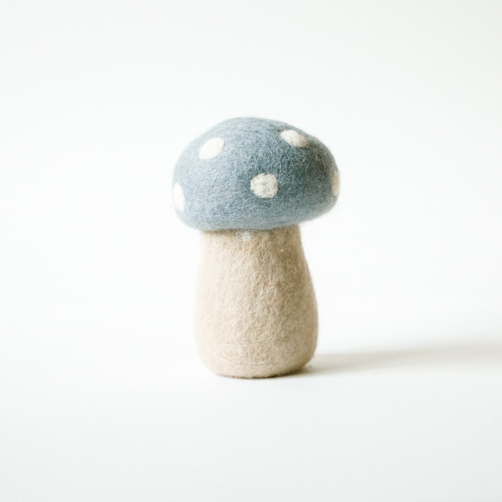 Felt Mushroom Blue 11cm