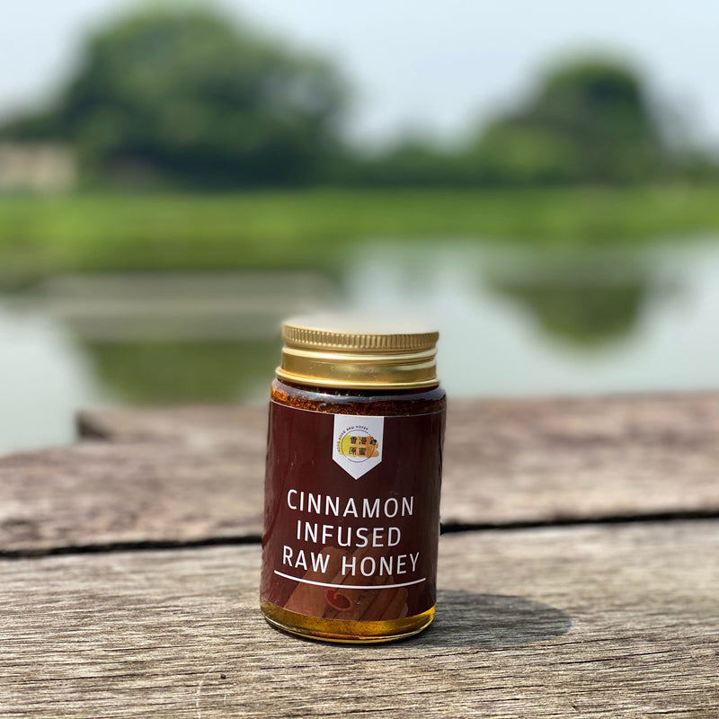 Cinnamon Infused Raw Honey 150ml - Slowood