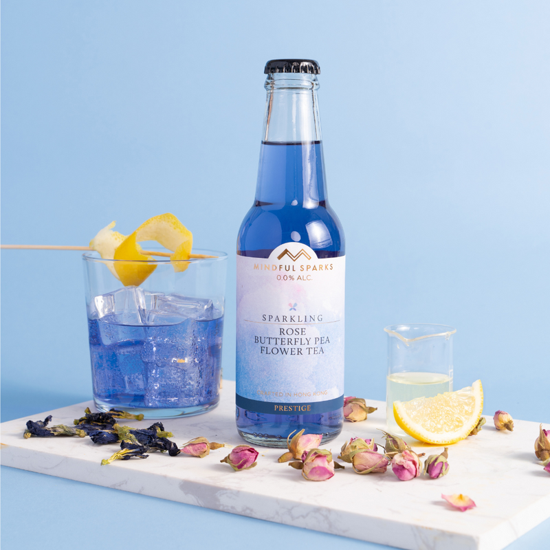 Sparkling Rose Butterfly Pea Flower Tea 245ml