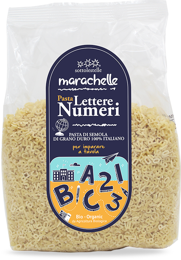 Organic Letters and Numbers Pasta 500g – Slowood
