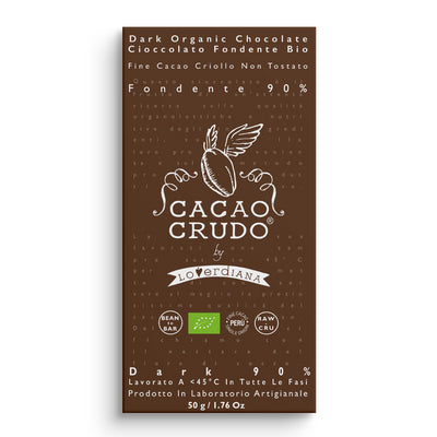 Organic Dark 90% Chocolate Bar 50g - Slowood
