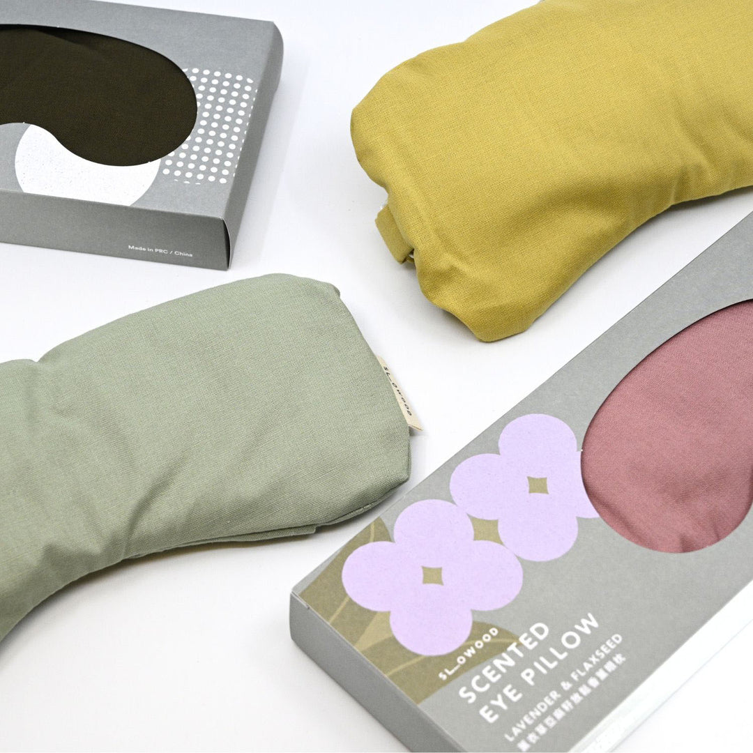 Scented Eye Pillow - Lavender & Flaxseed (solid color) - Slowood