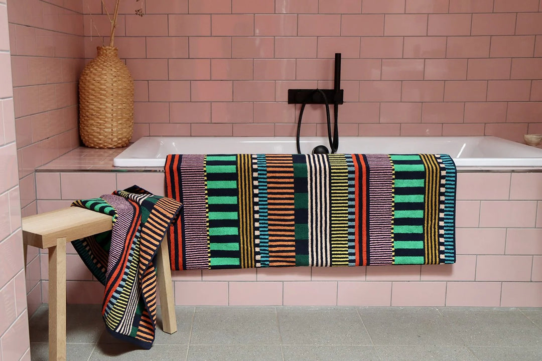 Multi Stripe Bath Towel