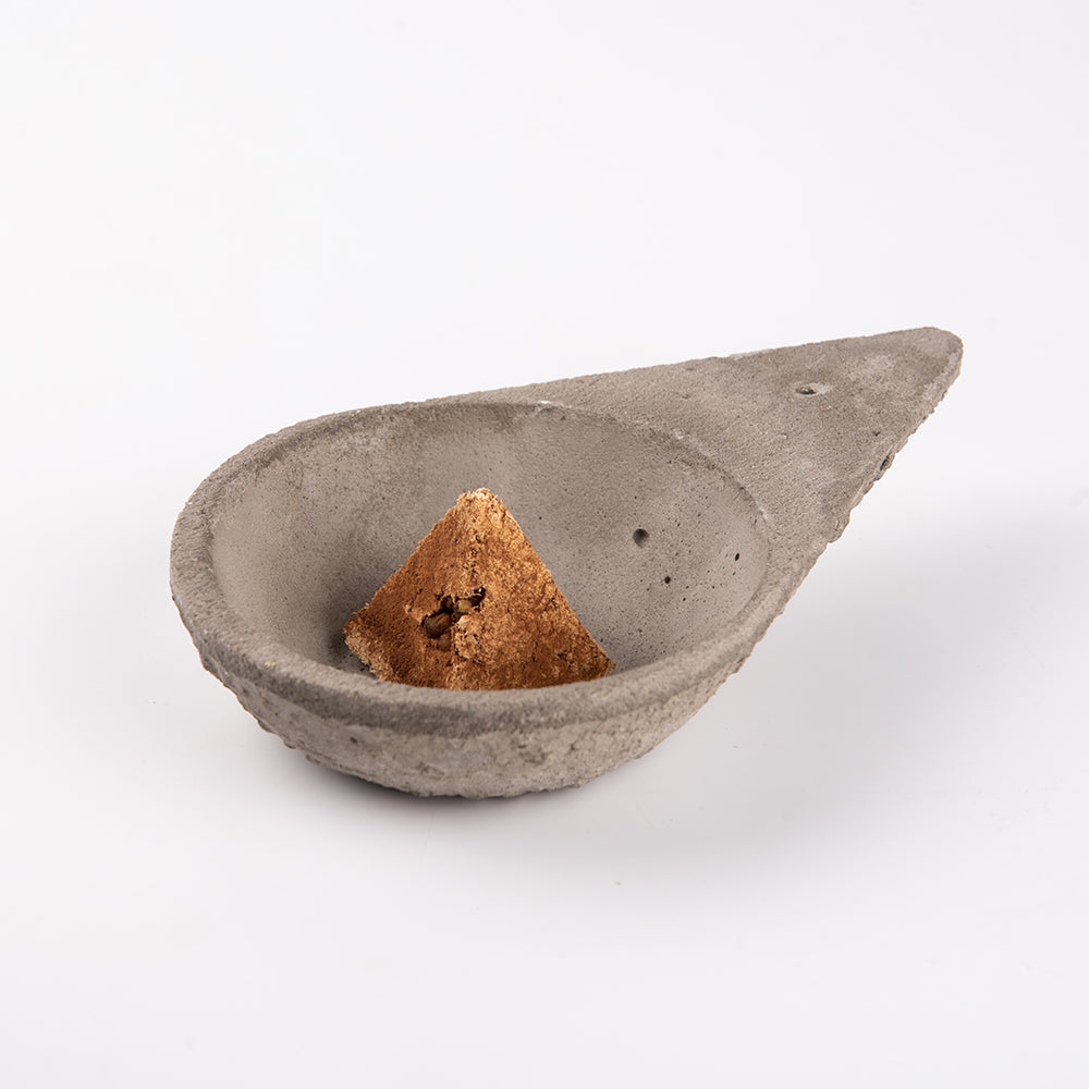 Triangle Cement Incense Burner