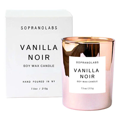 Vanilla Noir Soy Wax Candle 7.5 oz - Slowood