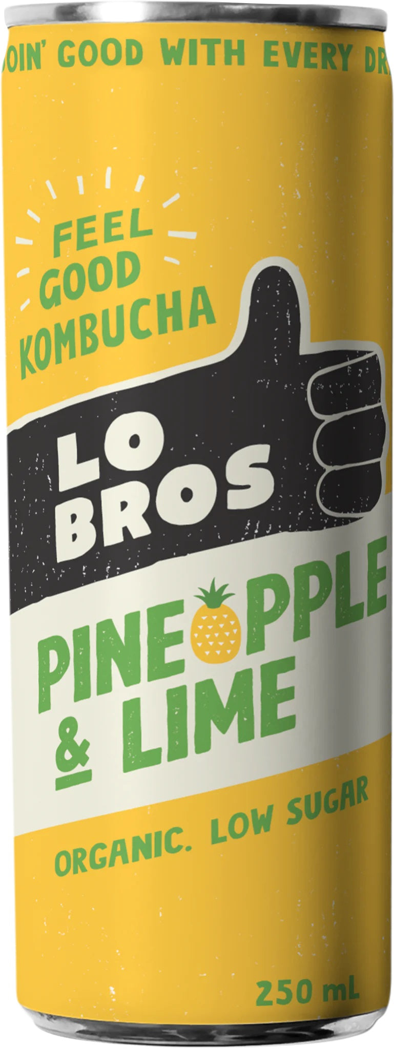 Organic Kombucha - Pineapple & Lime 250ml - Slowood