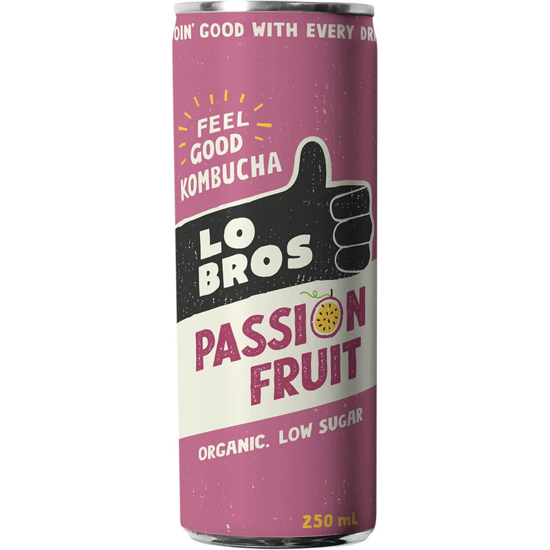 Kombucha Cans - Passionfruit 250ml