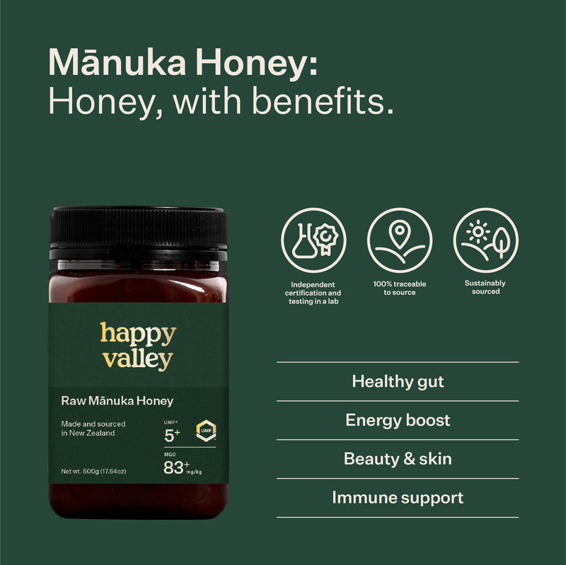 NZ UMF 5+ Mānuka Honey (MGO 83) - Slowood