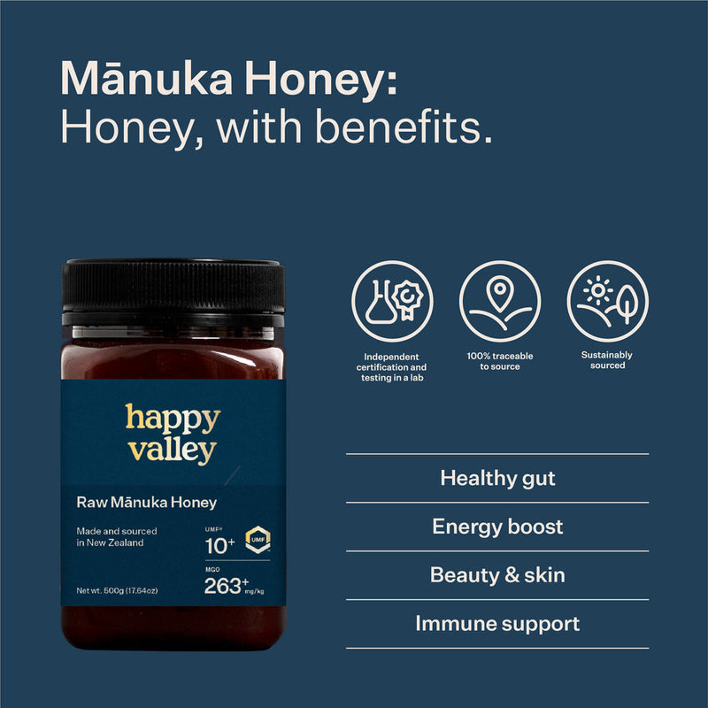 NZ UMF 10+ Mānuka Honey (MGO 263) - Slowood