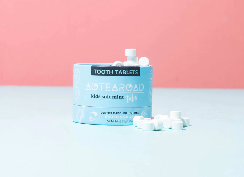 Aotearoad Tooth Paste Tablets Soft Mint (60 Tablets) - Slowood