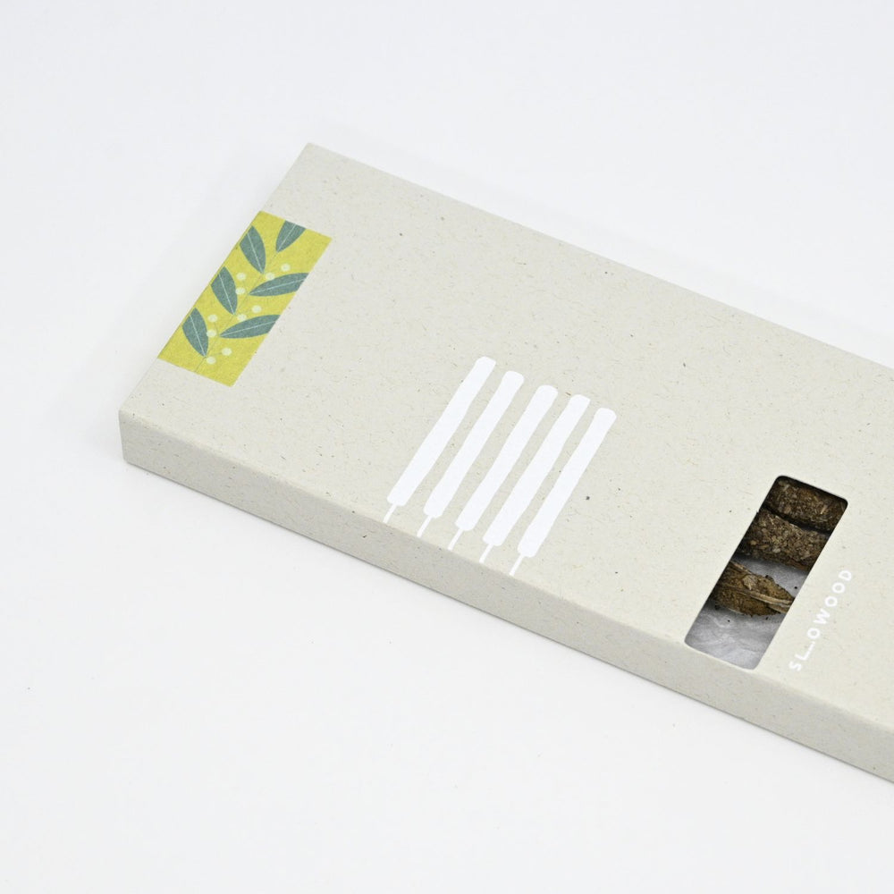 Natural Hand Rolled Incense Sticks (5pcs) Sage Leaves - Slowood