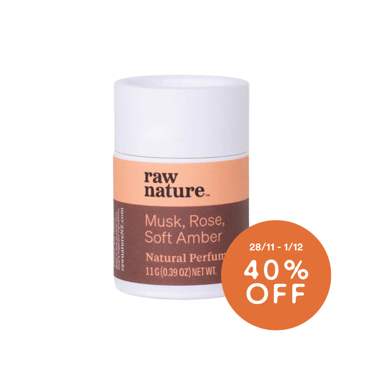 Natural Perfume - Musk + Rose + Soft Amber 11g