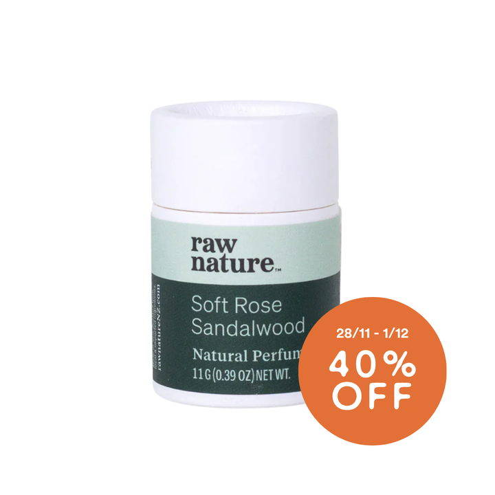 Natural Perfume - Soft Rose + Sandalwood 11g