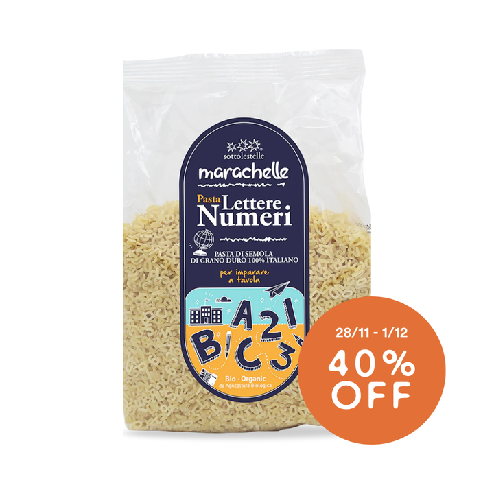 Organic Letters and Numbers Pasta 500g