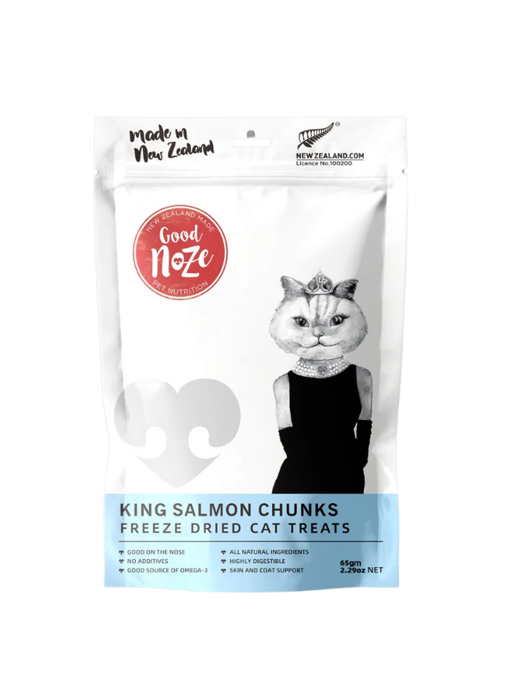 Freeze Dried Treats For Cats - Salmon Chunks 65g - Slowood