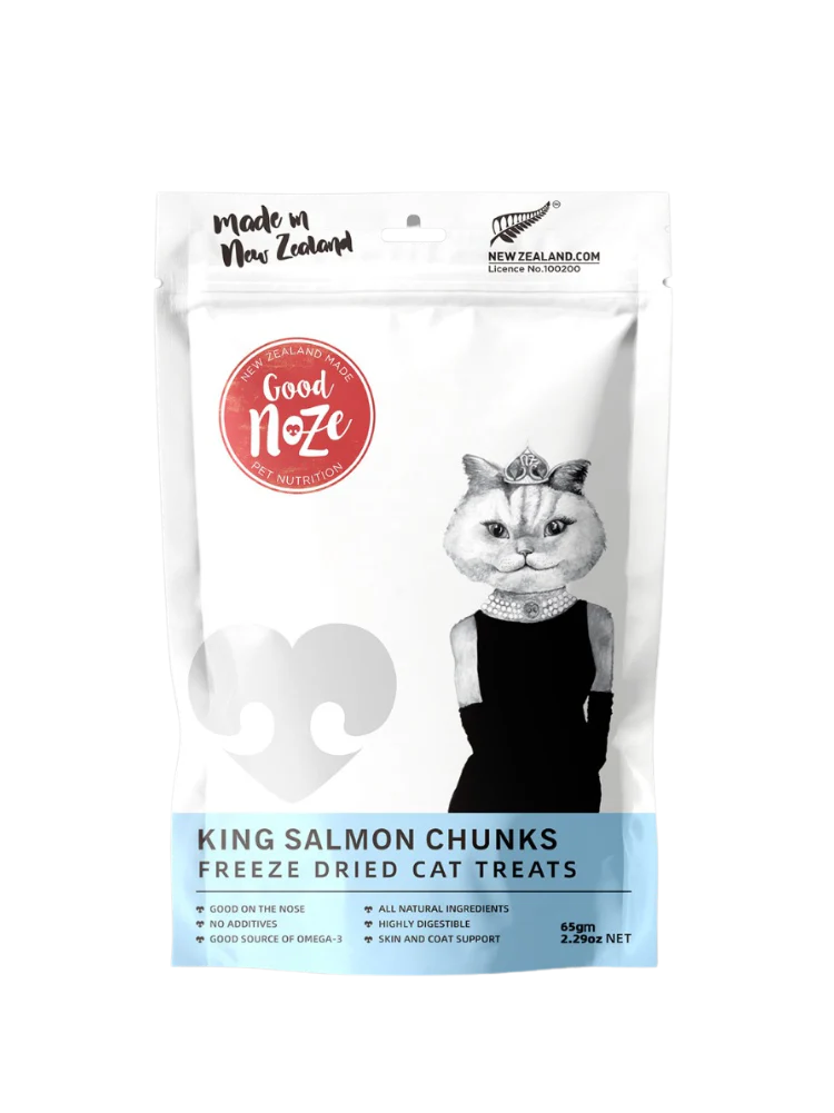 Freeze Dried Treats For Cats - Salmon Chunks 65g - Slowood