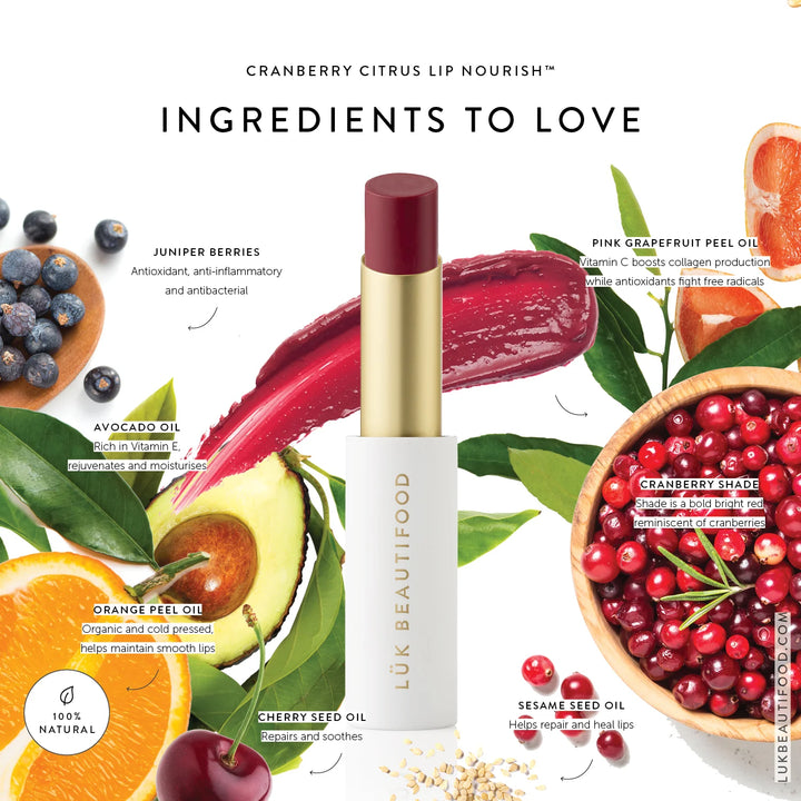 Lip Nourish - Cranberry Citrus 3g