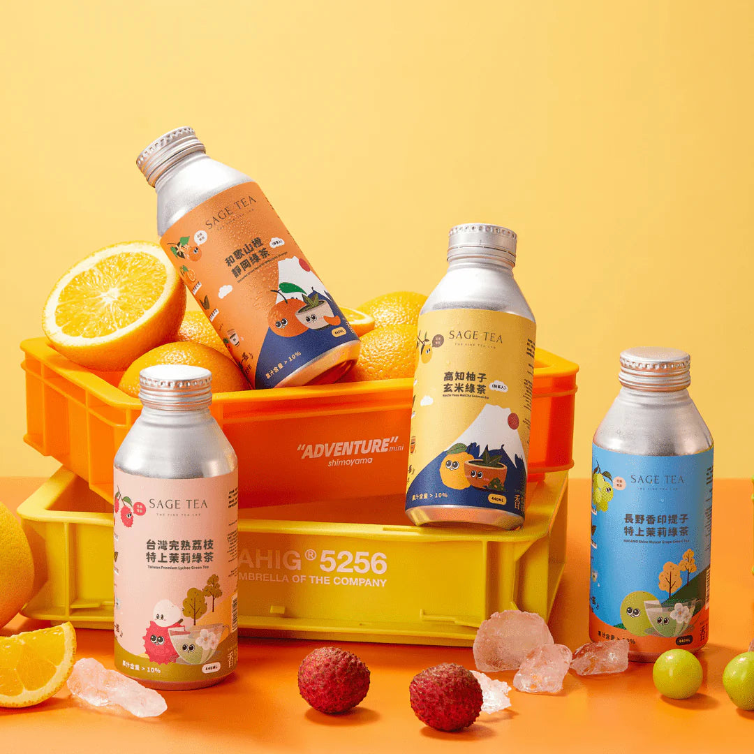 日本和歌山產蜜柑橙綠茶 400 毫升
