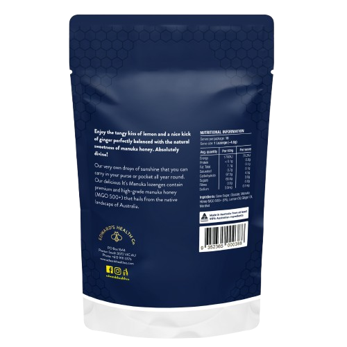 MGO500+ Manuka Lozenges - Lemon Ginger - Slowood