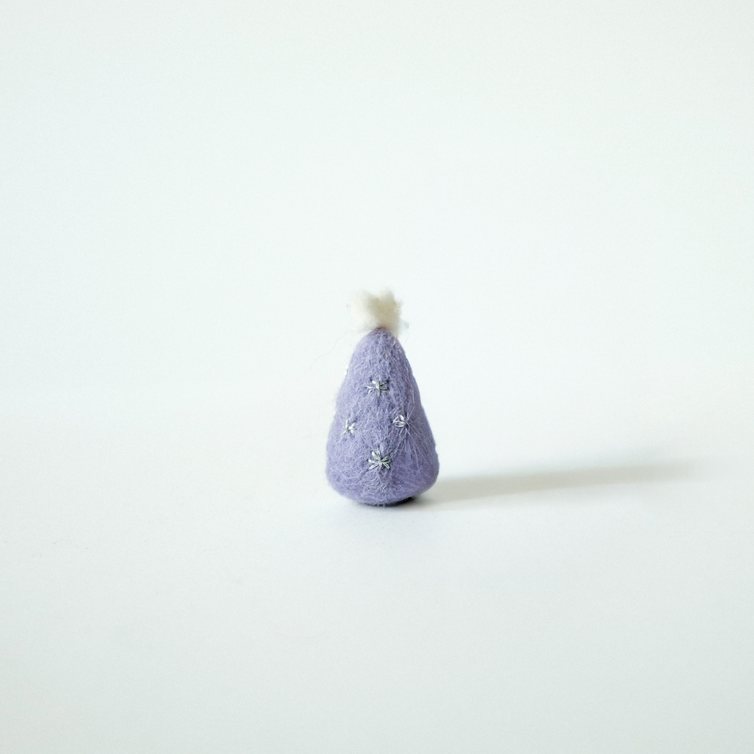 Felt Christmas Tree with Embroidery 6.5cm