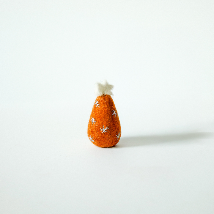 Felt Christmas Tree with Embroidery 6.5cm