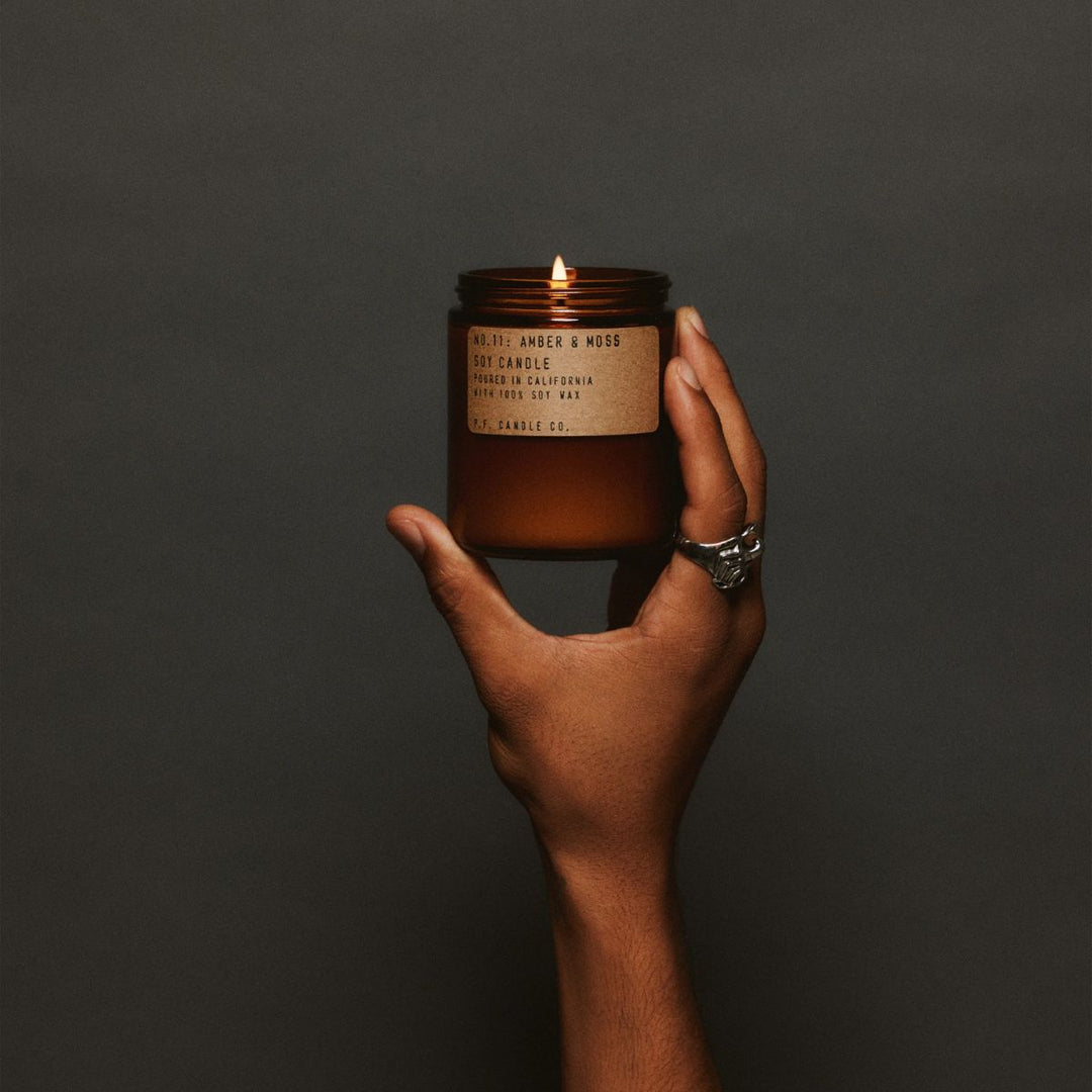 Amber & Moss Soy Candle - Slowood