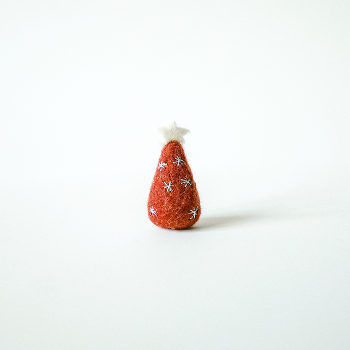 Felt Christmas Tree with Embroidery 6.5cm