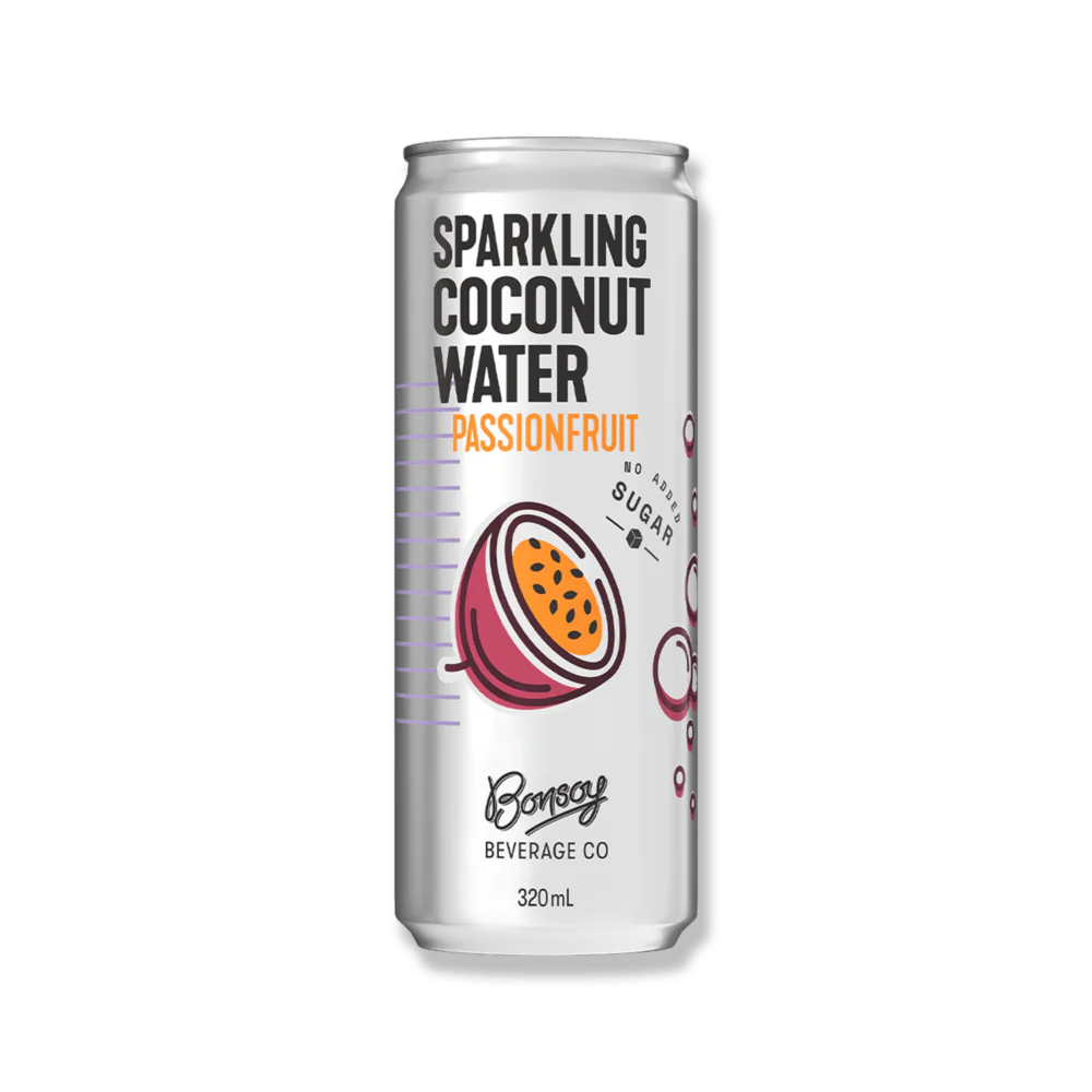 Natural sparkling coconut water - Passionfruit 320ml